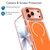 iPhone 17 Pro Max Vibrant Dual-color TPU + Acrylic Magnetic Phone Case - Orange