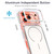 iPhone 17 Pro Max Vibrant Dual-color TPU + Acrylic Magnetic Phone Case - White