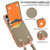 iPhone 17 Pro Max VIETAO Litchi Texture Wallet PU Phone Case with Lanyard - Grey