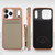 iPhone 17 Pro Max VIETAO Litchi Texture Wallet PU Phone Case with Lanyard - Grey