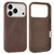 iPhone 17 Pro Max VIETAO Retro Denim Texture PU Leather MagSafe Phone Case - Brown