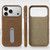 iPhone 17 Pro Max VIETAO Suede MagSafe PU Leather Phone Case with Holder - Dark Brown