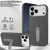 iPhone 17 Pro Max VIETAO Suede MagSafe PU Leather Phone Case with Holder - Dark Grey
