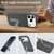 iPhone 17 Pro Max VIETAO Suede MagSafe PU Leather Phone Case with Holder - Dark Grey