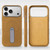 iPhone 17 Pro Max VIETAO Suede MagSafe PU Leather Phone Case with Holder - Light Brown