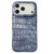 iPhone 17 Pro Max Vintage Crocodile Texture Shockproof Vegan Leather Phone Case - Blue