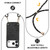 iPhone 17 Pro Max Vintage Leather PC Back Cover Phone Case with Crossbody Strap - Black