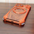 iPhone 17 Pro Max Walnut Metal Frameless 360 Degree Rotation Holder MagSafe Phone Case - Orange