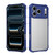 iPhone 17 Pro Max War Shadow Stripe Series Airbag Frosted Shockproof Phone Case - Blue