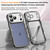 iPhone 17 Pro Max Wave Twisting Star Diamond Shockproof Electroplate TPU Phone Case - Black