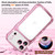 iPhone 17 Pro Max Wave Twisting Star Diamond Shockproof Electroplate TPU Phone Case - Pink