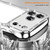 iPhone 17 Pro Max Wave Twisting Star Diamond Shockproof Electroplate TPU Phone Case - Silver