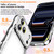 iPhone 17 Pro Max Wave Twisting Star Diamond Shockproof Electroplate TPU Phone Case - Silver