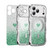 iPhone 17 Pro Max Wavy Frame Star Diamond Electroplate TPU Glitter Heart Magnetic Phone Case - Gradient Green