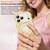 iPhone 17 Pro Max Wavy Frame Star Diamond Electroplate TPU Glitter Magnetic Phone Case - Gradient Gold