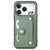 iPhone 17 Pro Max Wristband Kickstand Card Wallet Back Phone Case with Tool Knife - Green