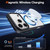 iPhone 17 Pro Max XDcase JINDUN Clear Cover Independent Metal Button Magnetic Phone Case - Black