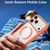 iPhone 17 Pro Max XDcase JINDUN Clear Cover Independent Metal Button Magnetic Phone Case - Orange