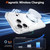 iPhone 17 Pro Max XDcase JINDUN Clear Cover Independent Metal Button Magnetic Phone Case - Transparent