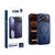 iPhone 17 Pro Max XDcase Metal Lens Frame Skin Feel Magnetic Phone Case - Dark Blue
