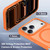 iPhone 17 Pro Max XDcase Metal Lens Frame Skin Feel Magnetic Phone Case - Orange