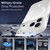 iPhone 17 Pro Max XDcase Metal Lens Frame Skin Feel Magnetic Phone Case - White