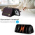 iPhone 17 Pro Max YM006 Skin Feel Zipper Card Bag Phone Case with Dual Lanyard - Dark Purple