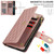 iPhone 17 Pro Max YM016 Rhombic Zipper Card Wallet Leather Phone Case with Lanyard - Rose Gold
