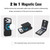 iPhone 17 Pro Max YM030 Retro Faux Leather Magnetic Detachable Wallet Phone Case - Black