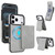 iPhone 17 Pro Max YM030 Retro Faux Leather Magnetic Detachable Wallet Phone Case - Gray