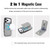 iPhone 17 Pro Max YM030 Retro Faux Leather Magnetic Detachable Wallet Phone Case - Gray