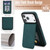 iPhone 17 Pro Max YM030 Retro Faux Leather Magnetic Detachable Wallet Phone Case - Green