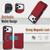 iPhone 17 Pro Max YM030 Retro Faux Leather Magnetic Detachable Wallet Phone Case - Red