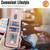 iPhone 17 Pro Max YM030 Retro Faux Leather Magnetic Detachable Wallet Phone Case - Rose Gold