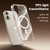 iPhone 17 Pro Max ZGA Magsafe Metal AI Buttons Clear PC Hybrid TPU Phone Case - Transparent