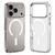 iPhone 17 Pro Max ZGA Magsafe Metal Buttons Clear PC Hybrid TPU Phone Case - Transparent