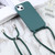 Candy Colors TPU Protective Phone Case with Lanyard iPhone 17 Pro - Dark Green