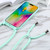 Candy Colors TPU Protective Phone Case with Lanyard iPhone 17 Pro - Mint Green