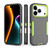 iPhone 17 Pro 2 in 1 PC Hybrid TPU Phone Case - Gray+Fluorescent Green