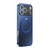 iPhone 17 Pro 360 Degree Rotating Holder MagSafe Electroplated Phone Case with Lens Cover - Navy Blue