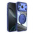 iPhone 17 Pro 360 Holder Magsafe Acrylic Hybrid TPU Phone Case - Blue