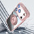 iPhone 17 Pro 360 Holder Magsafe Acrylic Hybrid TPU Phone Case - Pink