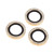 iPhone 17 Pro 9H Point Drill Camera Lens Protector Ring - Gold