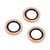 iPhone 17 Pro 9H Point Drill Camera Lens Protector Ring - Orange