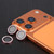 iPhone 17 Pro 9H Point Drill Camera Lens Protector Ring - Pink