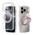 iPhone 17 Pro ABEEL MagSafe Q-LUCK Pivot Bracket Transparent Phone Case - Pink