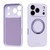 iPhone 17 Pro ABEEL Skin-friendly Feel Magnetic Liquid Silicone Phone Case with Holder - Lilac Purple