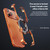 iPhone 17 Pro Aluminum Alloy Frameless 360-Degree Rotating Phone Case - Orange