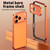 iPhone 17 Pro Aluminum Alloy Hybrid Silicone Edge Thin Cooling Phone Frame Case with Metal Lens Frame - Black