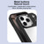 iPhone 17 Pro Anti-fingerprint Highly Transparent PC Phone Case - Black